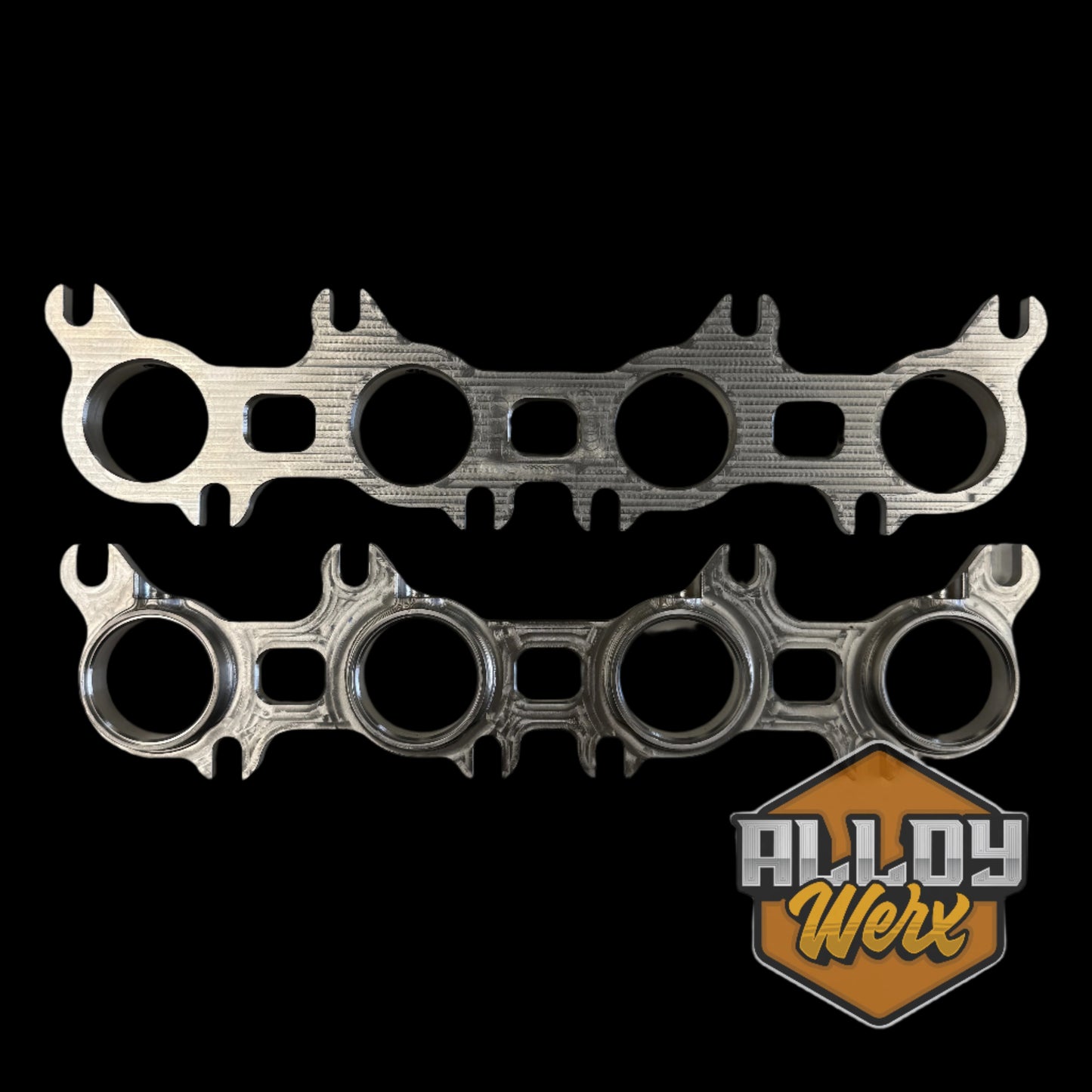 Billet Header Flanges For Ford Coyote Engine
